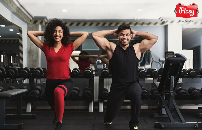 Couple Gym Photoshoot for Pre Wedding