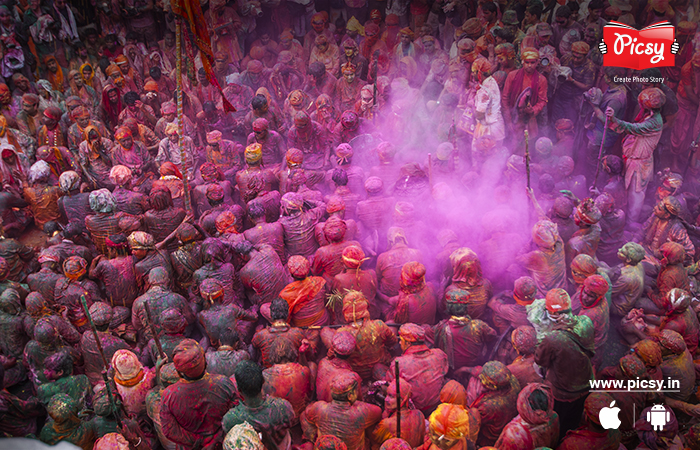 Holi Aerial Shots