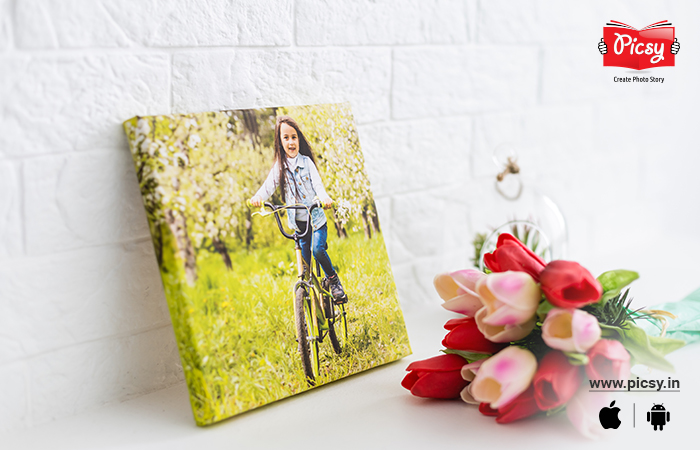 Photo canvas print gift idea