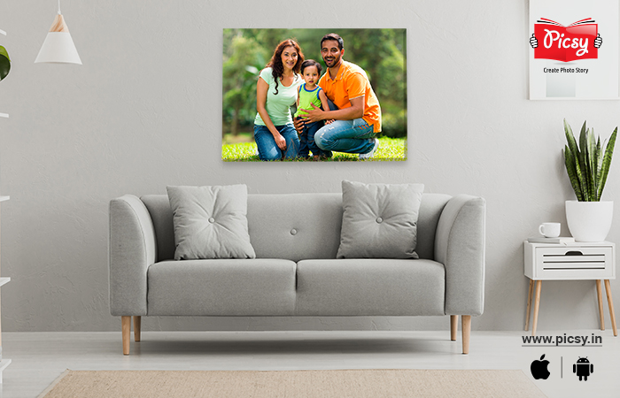 Canvas photo print gift idea