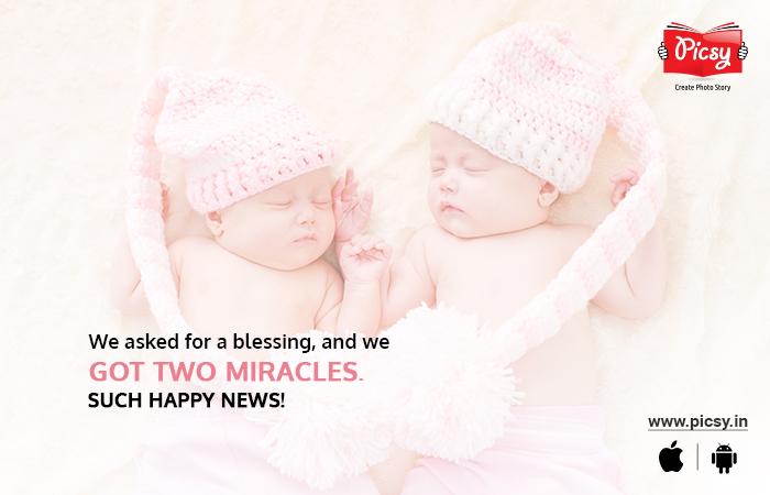 Twin Birth Announcement Quotes