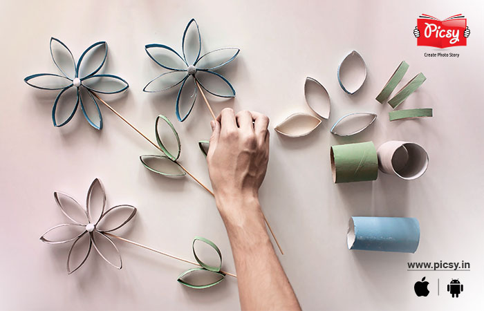 Decoration of Paper Flowers