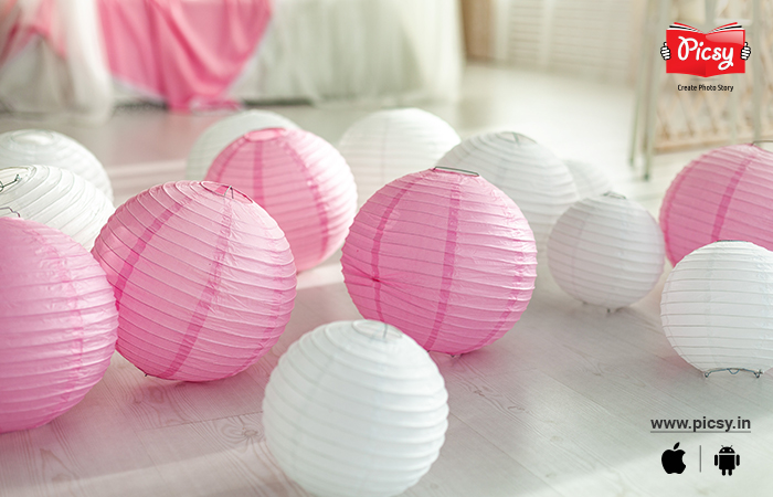 Decoration for Birthday Party Using Paper Garlands
