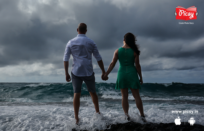 Couple Portraits in the Stormy Weather