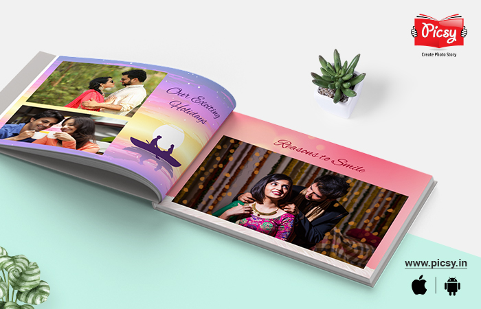 Gifting Photo Album to Couple 