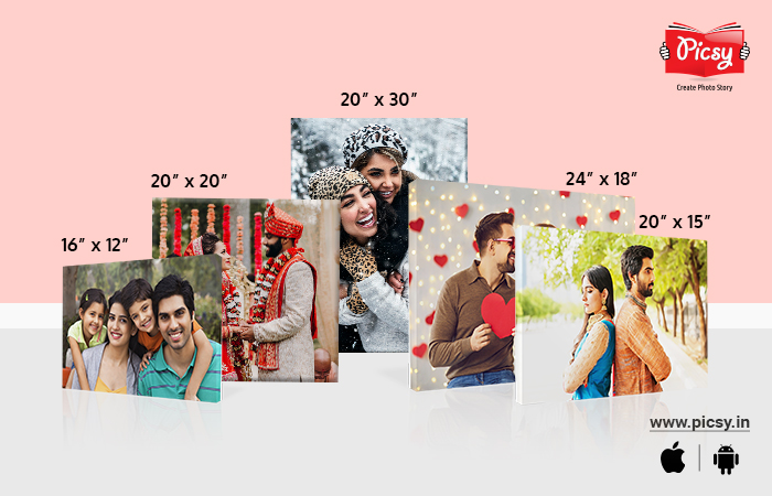 Sizes of Canvas Photo Frame