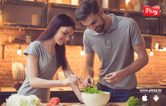 A fun session in the kitchen