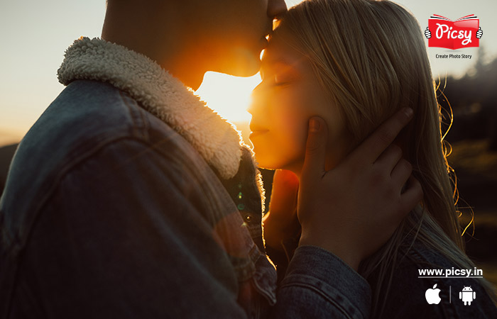A kiss on the forehead
