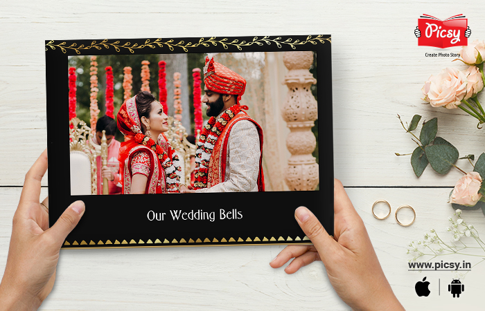 Gilded Wedding Album