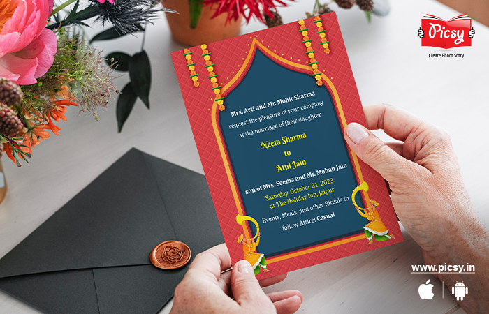 Formal Indian Wedding Card Wording