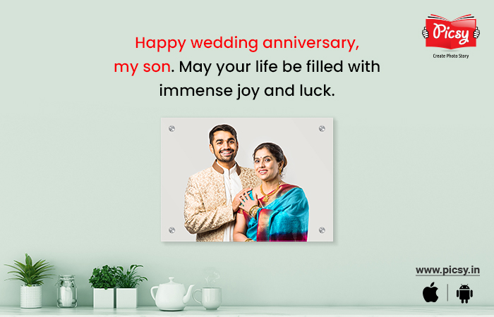 Wedding Anniversary Wishes for Son