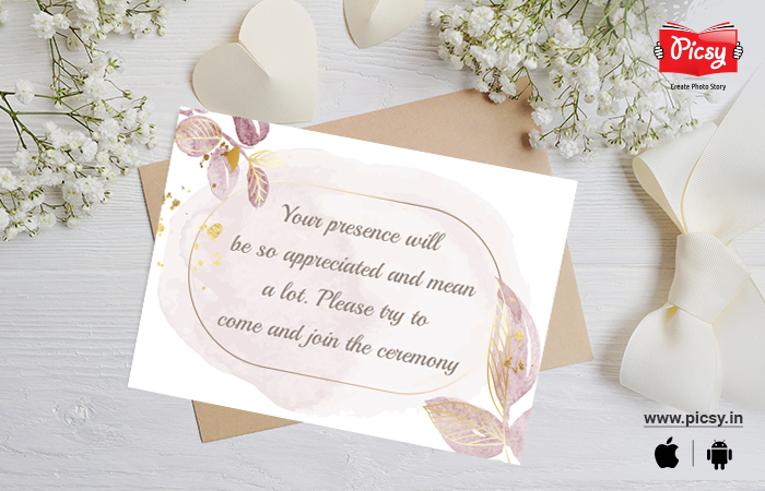 Wedding Invitation Wording in English