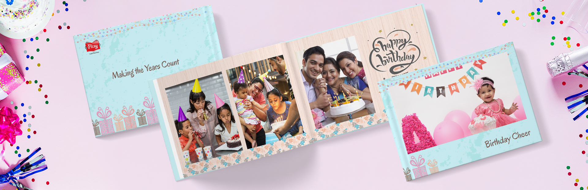 Smiley Birthday Custom Photo Books