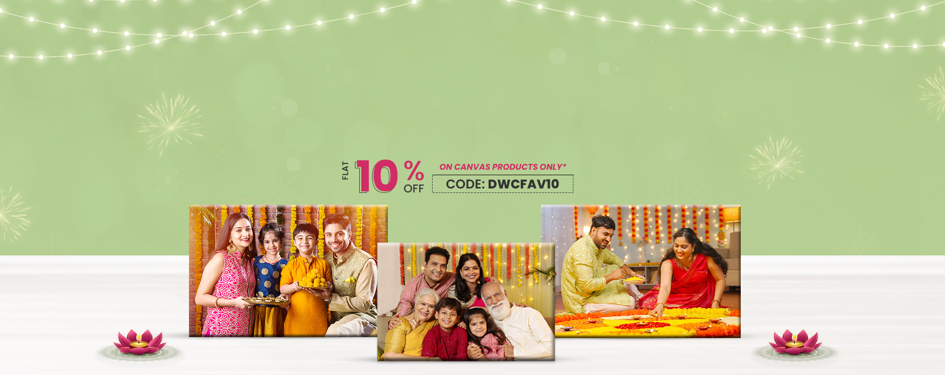 Diwali Banner Canvas