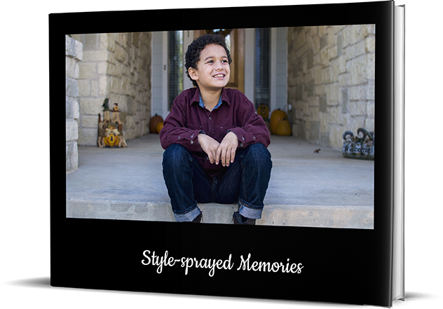 New Age Black Personalized Photo Albums